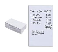 Stock Your Home Lot de 10 blocs-notes vierges - Blocs-notes blancs - Petit papier à gratter de bureau - Papier à gratter de 10 x 15,2 cm - Carnet de chèques d'invités - Blocs-notes de serveur pour les