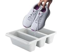 Stockage à chaussures transparente - Boîte à contenant de chaussures d'entrée à plusieurs niveaux, bac de sneaker de porte d'entrée | Rack d'étagère de pantoufle portable, tiroir de disposition du pla