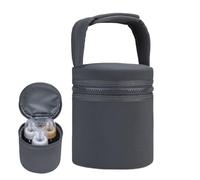 Stockage au lait maternel - Sac de refroidisseur de bouteille de voyage, porte-lait isolé pour l'alimentation pour bébé | Convient à deux bouteilles de 8 oz, boîtier de transport à fermeture éclair av