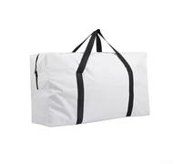 Stockage Chaises Camping Nylon Résistant L Stockage Chaises | Tissu Oxford étanche, coutures renforcées, fermeture éclair fluide, taille M, idéal table + 2 chaises(White-XL)