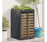 Stockage de bac à déchets jardin Solution extérieur Enclos Support vidaXL vidaXL