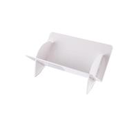 Stockage de CD et DVD Support de Rangement Ouvert for disques vinyles, Table en Acrylique, Petite bibliothèque inclinée for la Maison(White)