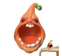 Stockage de collations à la citrouille, conteneurs de citrouille d'Halloween - Résine effrayante de bol de service de citrouille - Boîtes à bonbons ou friandises, porte-bonbons, Figurine de citrouille