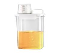 Stockage de détergent, récipient de rangement pour poudre à laver, distributeur de lessive vide en plusieurs tailles, stockage de pod de linge résistant à l'humidité avec verre doseur pour céréales
