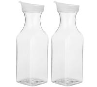 Stockage de détergent : WIYETY 2 pièces 1,5 l distributeur de détergent hermétique, boîte de rangement pour poudre à laver, il peut également être utilisé pour les aliments comme le jus