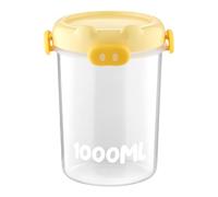 Stockage De Récipients À Céréales - Bidon De Farine De 1000 Ml, Gadgets De Cuisine De Qualité Alimentaire | Boîte Hermétique À Couvercle Pour Céréales, Poudre À Pâte, Chips, Collation, , Haricots,