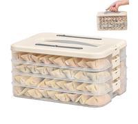 Stockage des biscuits|Porte-biscuits Récipients de stockage des aliments hermétiques à 4 couches de qualité alimentaire avec couvercles et poignée renforcée Boulette synchronisation empilable