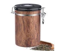 Stockage des grains de café moulu - Pot hermétique pour le stockage des grains, pot à café portable hermétique | Adorables pots de stockage de café avec suivi de date pour les céréales, les grains de