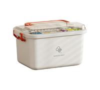 Stockage des organisateurs de médicaments - Stockage de médicaments portable, boîte de médecine multi-couches de grande capacité | Organisateur de médecine résistante à la température, fournitures mén