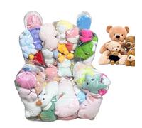 Stockage des sacs de haricots pour animaux - Chaise d'organisation claire, meubles de porte-jouets, solution de sièges d'économie d'espace, accessoire de pépinière confortable | Tissu en peluche en pe