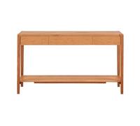 Stockage Table console moderne avec 3 tiroirs, table d'entrée étroite en bois avec étagère ouverte, tables d'entrée de ferme for l'entrée, le hall d'entrée, le couloir, le salon pour Couloir