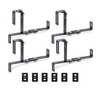STOCKCLOTURE 4X Supports de jardinière réglables pour parapets et Garde-Corps de Balcon - Gris Anthracite