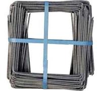 STOCKCLOTURE Agrafes galvanisées en U pour Toile de Paillage, 20x20x20 cm, Lot de 100