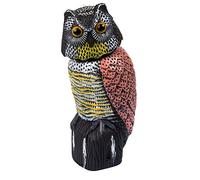 Stocker Hibou épouvantail en PVC avec tête rotative Potager et Jardin, Multicolore, Unique