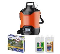 STOCKER - Nébuliseur de jardin électrique rechargeable - Kit complet Geyser pour moustiques avec minuterie et pompe - 12 L