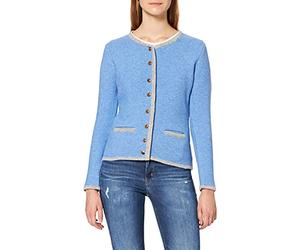 Stockerpoint Jacke Caro Trachtenstrickjacke, Bleu, 40 (Taille Fabricant:) Femme