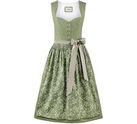 Stockerpoint Robe Traditionnelle Dirndl Edonita pour Femme - Taille 32-48 - Robe Traditionnelle avec détails soignés et Tablier Dirndl - 100% Coton - Confortable et Facile d'entretien - Parfait pour