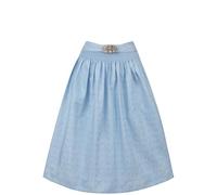 Stockerpoint Tablier de Dirndl Midi SC-300 pour femme, bleu clair, taille 46-50