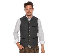 Stockerpoint Weste Sirius Trachtenwesten, Gris (Grau-Tanne Grau-Tanne), Small (Taille Fabricant: 48) Homme