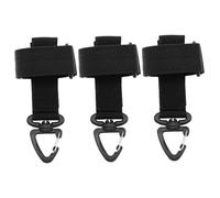 STOCKES DU POSTEUR DE GLANT, Clip de ceinture service en nylon 3PCS avec crochet pivotant à 360 ° pour les gants travail, gardien polyvalent pour la construction, l'équipement d'escalade