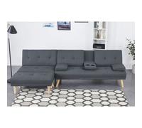 STOCKHOLM - Canapé scandinave convertible et modulable gris