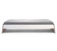 Stockholm Lit bouleau multiplex sans tête de lit 160 blanc Richard Lampert - LAMPERT STOCKHOLM 160 OH WEISS