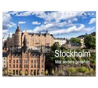 Stockholm - Mal anders gesehen (Tischkalender 2026 DIN A5 quer), CALVENDO Monatskalender: Schwedens Hauptstadt, mit dem Augenmerk auf die Architektur.