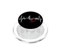 Stockholm Skyline Battement de Cœur Suède J'aime Stockholm PopSockets PopGrip pour MagSafe