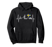 Stockholm Skyline Battement de Cœur Suède J'aime Stockholm Sweat à Capuche