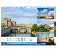 Stockholm - Vues maritimes (Calendrier mural 2027 DIN A4 vertical), CALVENDO calendrier mensuel: Images d'ambiance de la capitale suédoise
