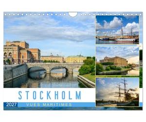 Stockholm - Vues maritimes (Calendrier mural 2027 DIN A4 vertical), CALVENDO calendrier mensuel: Images d'ambiance de la capitale suédoise