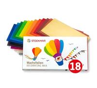 STOCKMAR Films de Cire X 20 10 cm - 18 Couleurs Assorties