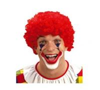 Stockofolie - Perruque rouge frisee pour deguisement de clown / disco / pop