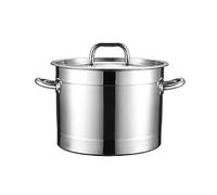 Stockpots Large Stockpot, 304 Stainless Steel Stock Pot with Lid Soup Bucket, Vegetable Pot, High Capacity, Suitable for Various Heat Sources(Onecolor-35 litres)