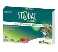 Stodal Plantes Pastilles Nez-Gorge-Bronches Goût Fruits Rouges 36 Pièces
