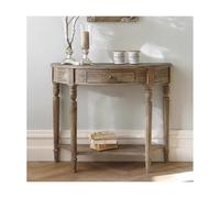 StoDesign Console étroite en bois massif pour couloir et salon Gris vieilli 120 x 35 x 75 cm