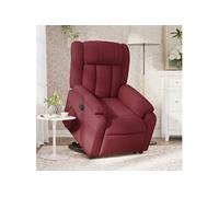 stoel électrique réglable tissu bordeaux