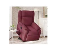 stoel électrique réglable tissu bordeaux