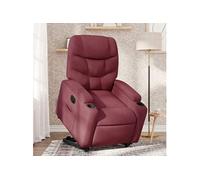 stoel électrique réglable tissu bordeaux