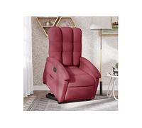 Vidaxl Fauteuil Inclinable Électrique Rouge Bordeaux Tissu Rouge