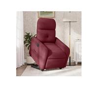Fauteuil Inclinable de Massage Électrique Chaise Siège Crème Tissu vidaXL