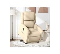 Fauteuil Inclinable de Massage Électrique Chaise Siège Taupe Tissu vidaXL