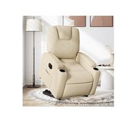 stoel électrique réglable tissu crème