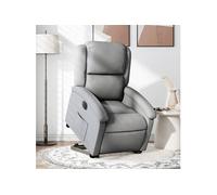 stoel électrique réglable tissu gris clair