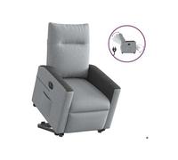 stoel électrique réglable tissu gris clair