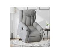 Vidaxl Fauteuil Inclinable Électrique Gris Clair Tissu Gris