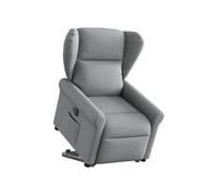 vidaXL Fauteuil relax avec releveur électrique et massage Tissu gris clair