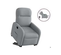 Vidaxl Fauteuil Inclinable Électrique Gris Clair Tissu Gris