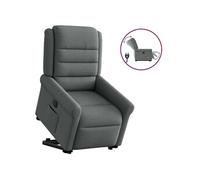stoel électrique réglable tissu gris foncé