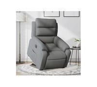 stoel électrique réglable tissu gris foncé